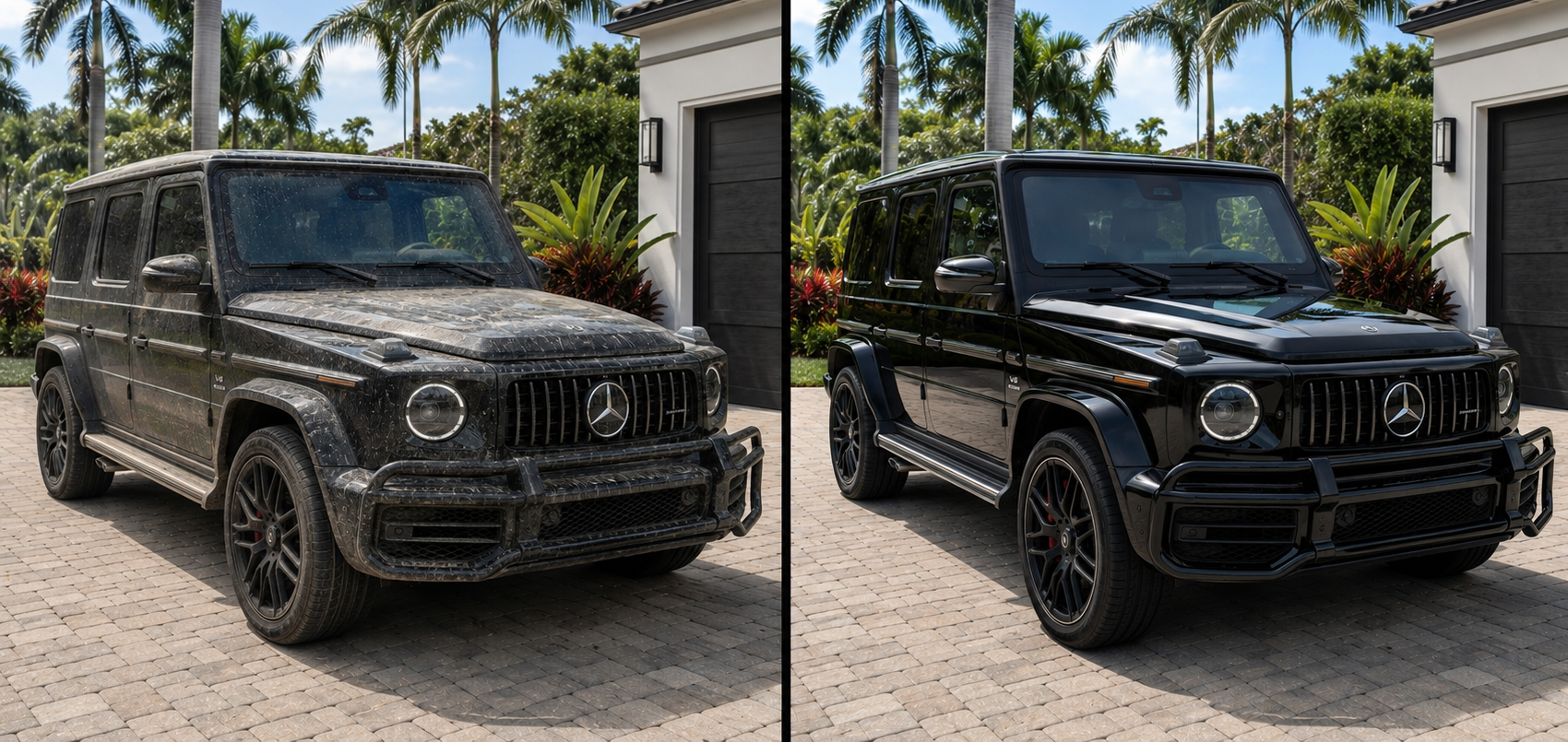 G-Wagon before and after detail by Dancy Detailing