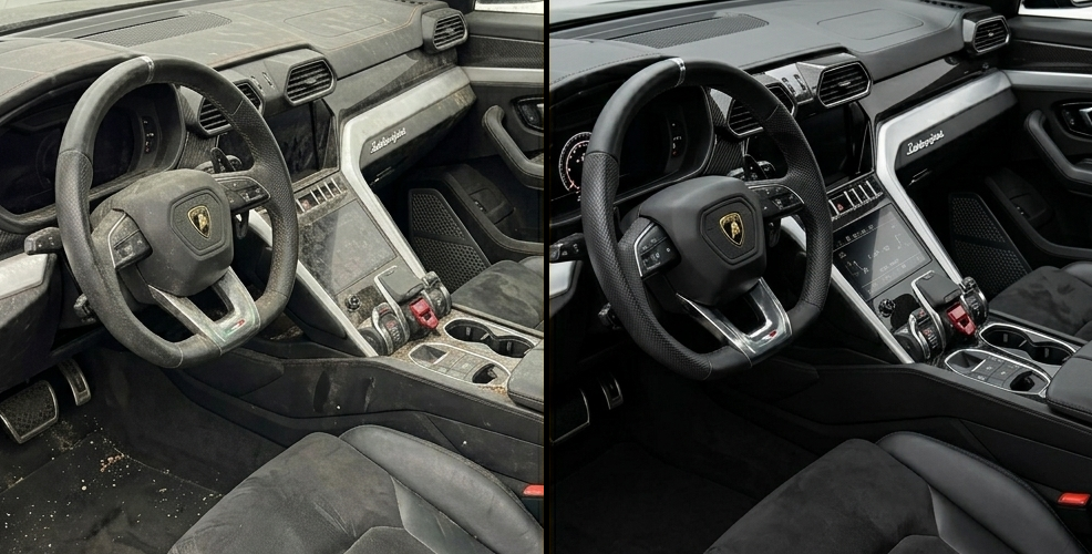 Lamborghini Urus interior detailed